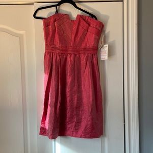Stunning Laundry watermelon iridescent knee length cocktail dress size 8